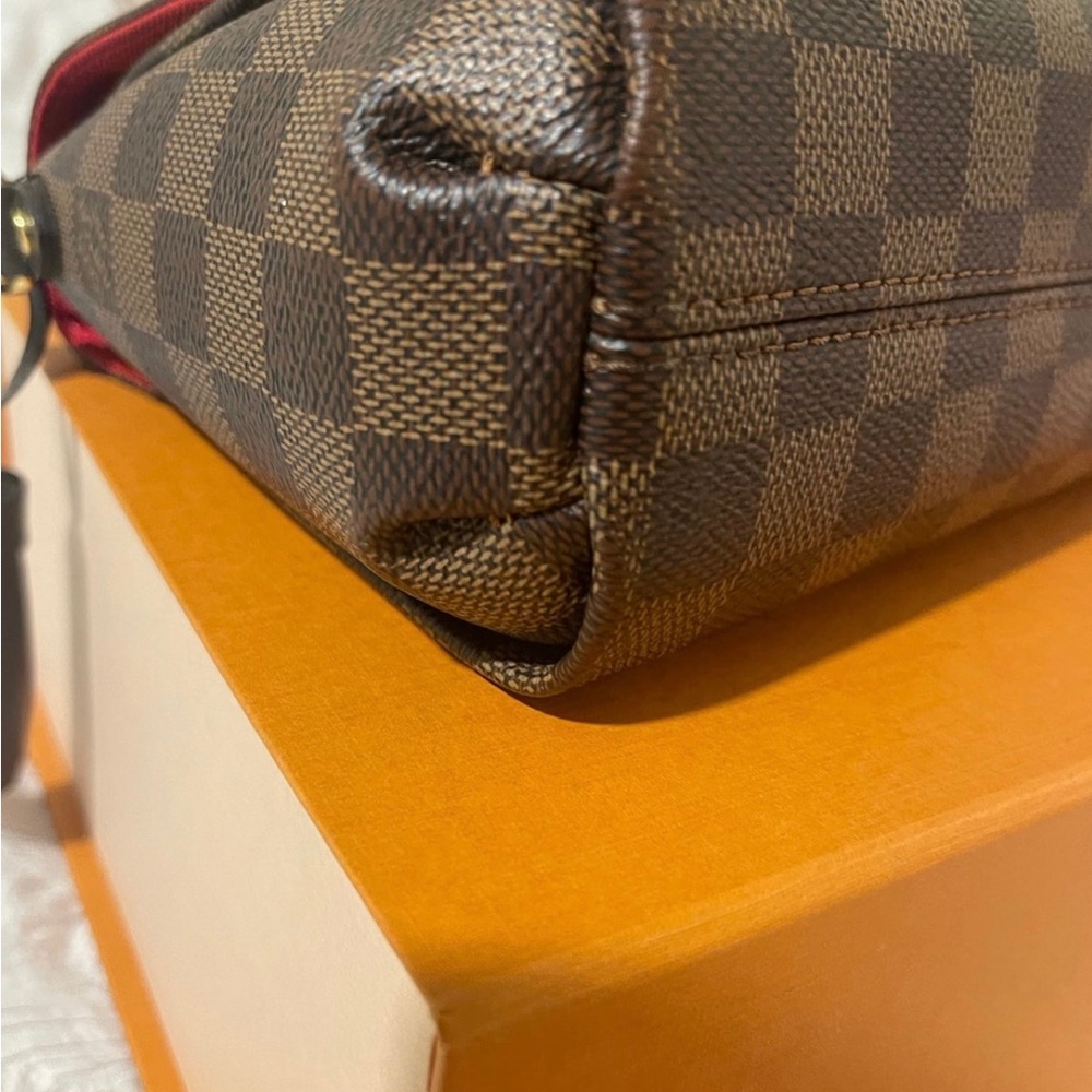 Louis Vuitton Brown Checkered Crossbody Bag - Picture 7 of 13